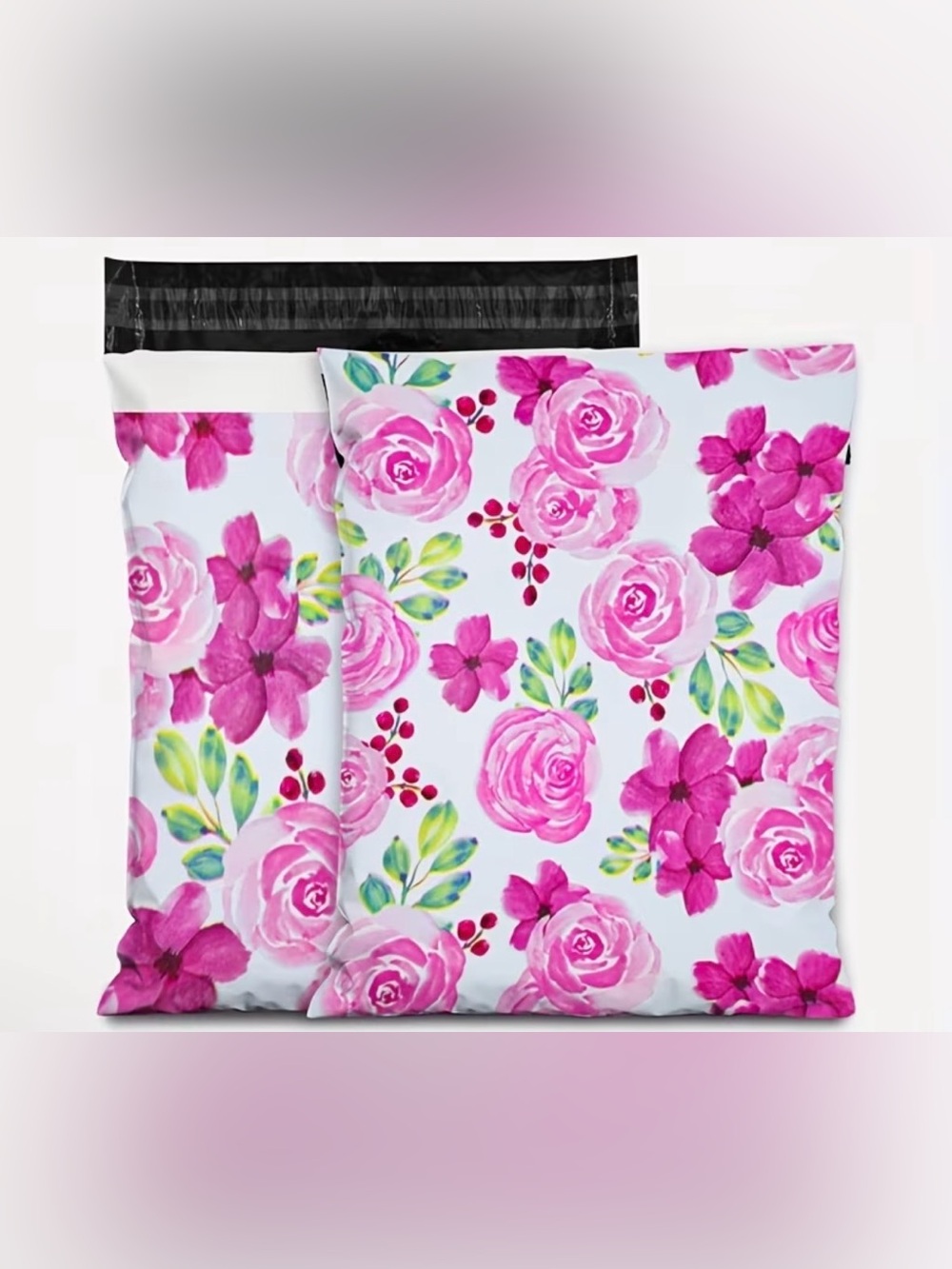 Givy Floral Pink Polymailers 13inx10in 10 CT
